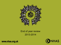 End of Year report for 2013/14 - National Homelessness Advice
