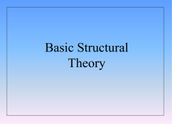 Overheads - Basic Structural Theory