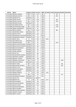 EVETS-2017 Results