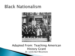 Black Nationalism