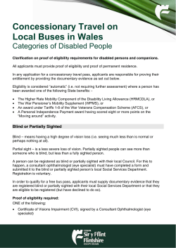 Clarification on proof of eligibility requirements for disabled persons