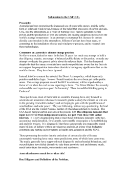 Submission to UNFCCC