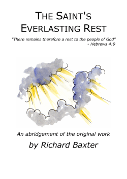 The Saint`s Everlasting Rest