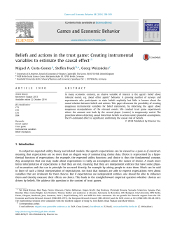 Beliefs and actions in the trust game