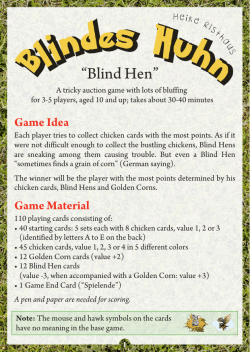 Rulebook Blind Hen v2 - CAD6 Industrie - OSTIA