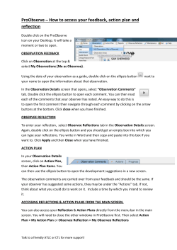 How to access your feedback, action plan and reflection File