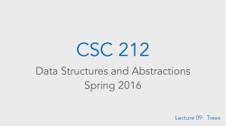 Lecture 09: Trees