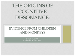 The Origins of Cognitive Dissonance: Evidence From Children and