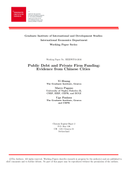 Public Debt and Private Firm Funding