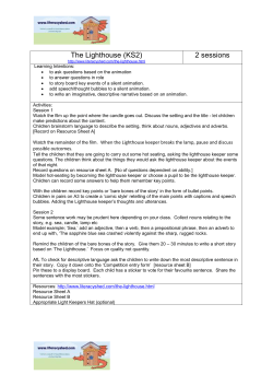 The Lighthouse (KS2) http://www.literacyshed.com/the