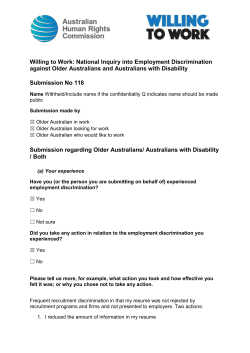 1 - Australian Human Rights Commission