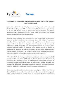 Cyberoam UTM Rated Positive in Leading Industry Analyst Firm`s