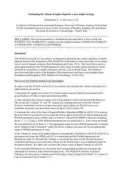 Estimating the volume of tephra deposits: a new simple strategy