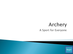 Archery - PEtechnologyPET441