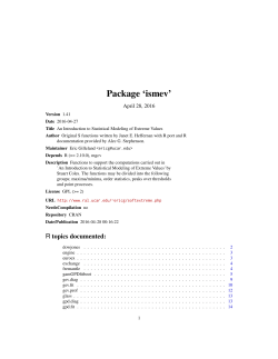 Package `ismev`