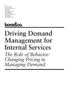 Driving Demand Management for Internal Services