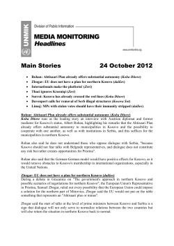 Headlines 24 October
