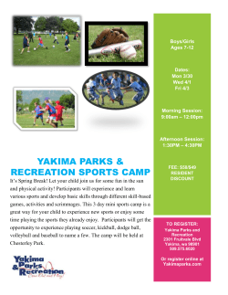 Ages 7-12 - Yakima Parks and Recreation