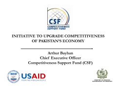Competitiveness Support Fund - Pakistan Institute of Development