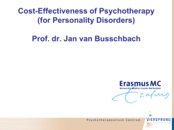 The cost effectiveness of psychotherapy