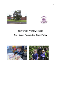 EYFS policy 2014 - Ladybrook Primary School