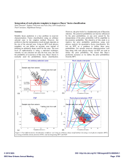 Integration of rock physics template to improve Bayes` facies
