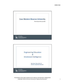Engineering Education and Emotional Intelligence