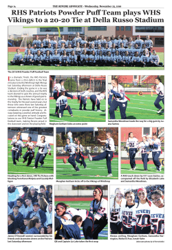 RHS Patriots Powder Puff Team plays WHS