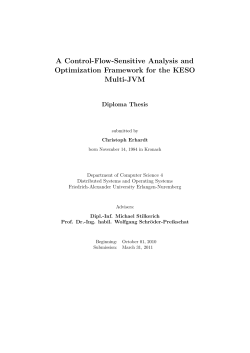 A Control-Flow-Sensitive Analysis and Optimization Framework for