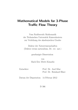 Mathematical Models for 3-Phase Traffic Flow Theory