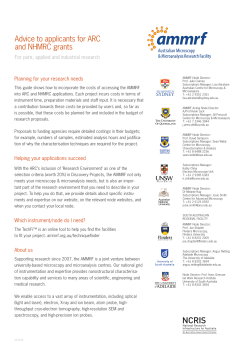 Advice to applicants for ARC and NHMRC grants