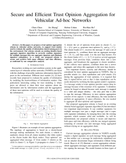 Secure and Efficient Trust Opinion Aggregation for Vehicular Ad