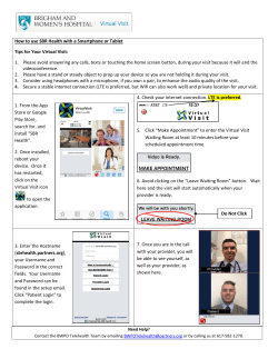 How to use SBR Health with a Smartphone or Tablet Tips for Your