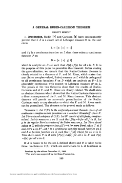 A GENERAL RUDIN-CARLESON THEOREM