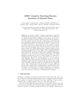 ARES: Adaptive Receding-Horizon Synthesis of Optimal Plans