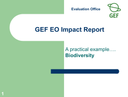 1 Evaluation Office GEF EO Impact Report