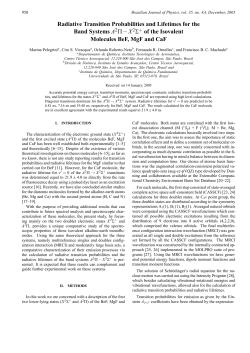 Radiative Transition Probabilities and Lifetimes for the Band
