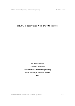 DLVO Theory and Non-DLVO Forces