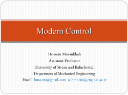 Modern control systems