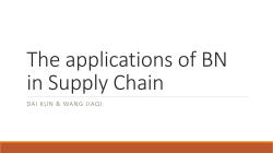 The application of BN in Supply Chain