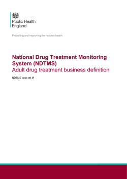 (NDTMS) Adult drug treatment business definition NDTMS data set M