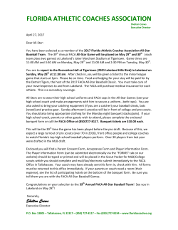 1993 All-Star Baseball - Florida Athletic Coaches Association