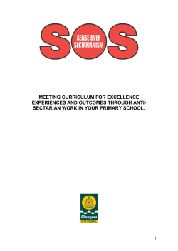 meeting curriculum for excellence experiences and outcomes