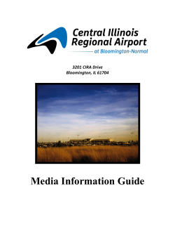 Media Information Guide - Central Illinois Regional Airport