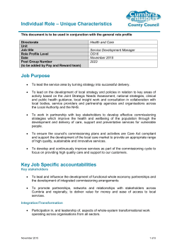 Cumbria County Council Business Support/Administration