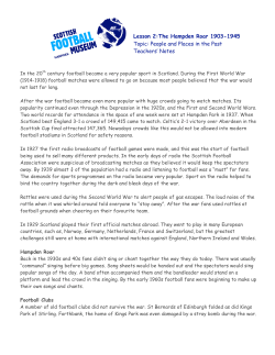 The Hampden Roar Teachers` Notes