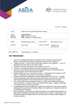 Key messages and action items - Software developers homepage