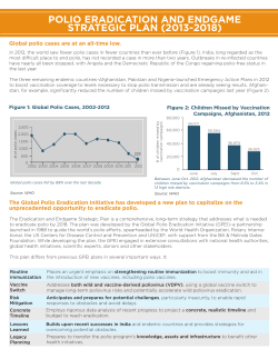 polio eradication and endgame strategic plan