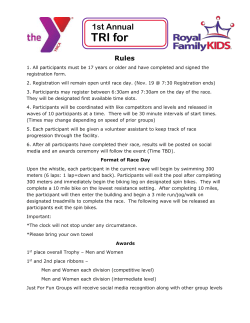 Rules - YMCA of Greater New Orleans
