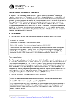 Liquidity coverage ratio